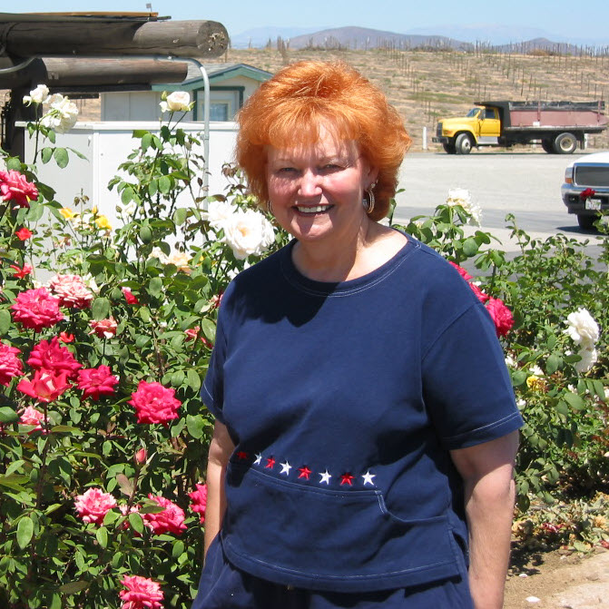 Mom with roses