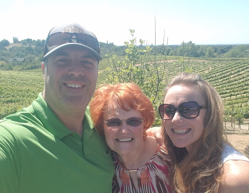 At the vineyard